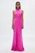 Evianna Satin Dress - Hot Pink