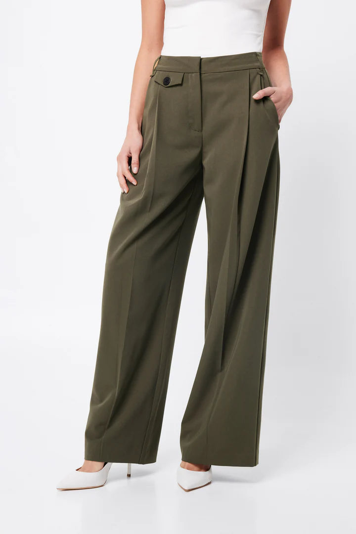 Boston Wide Leg Pant - Khaki