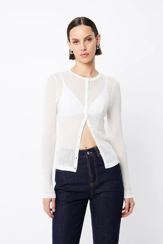 Bristol Cardigan - White