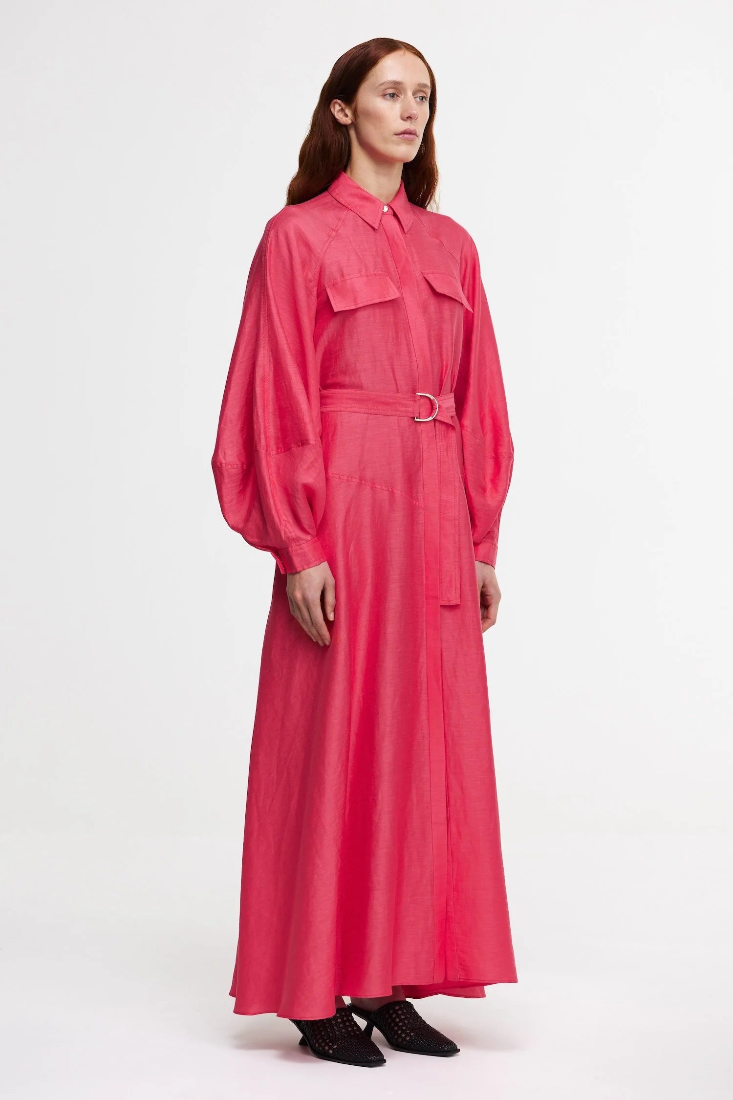 Pennarly Midi Dress - Berry Pink