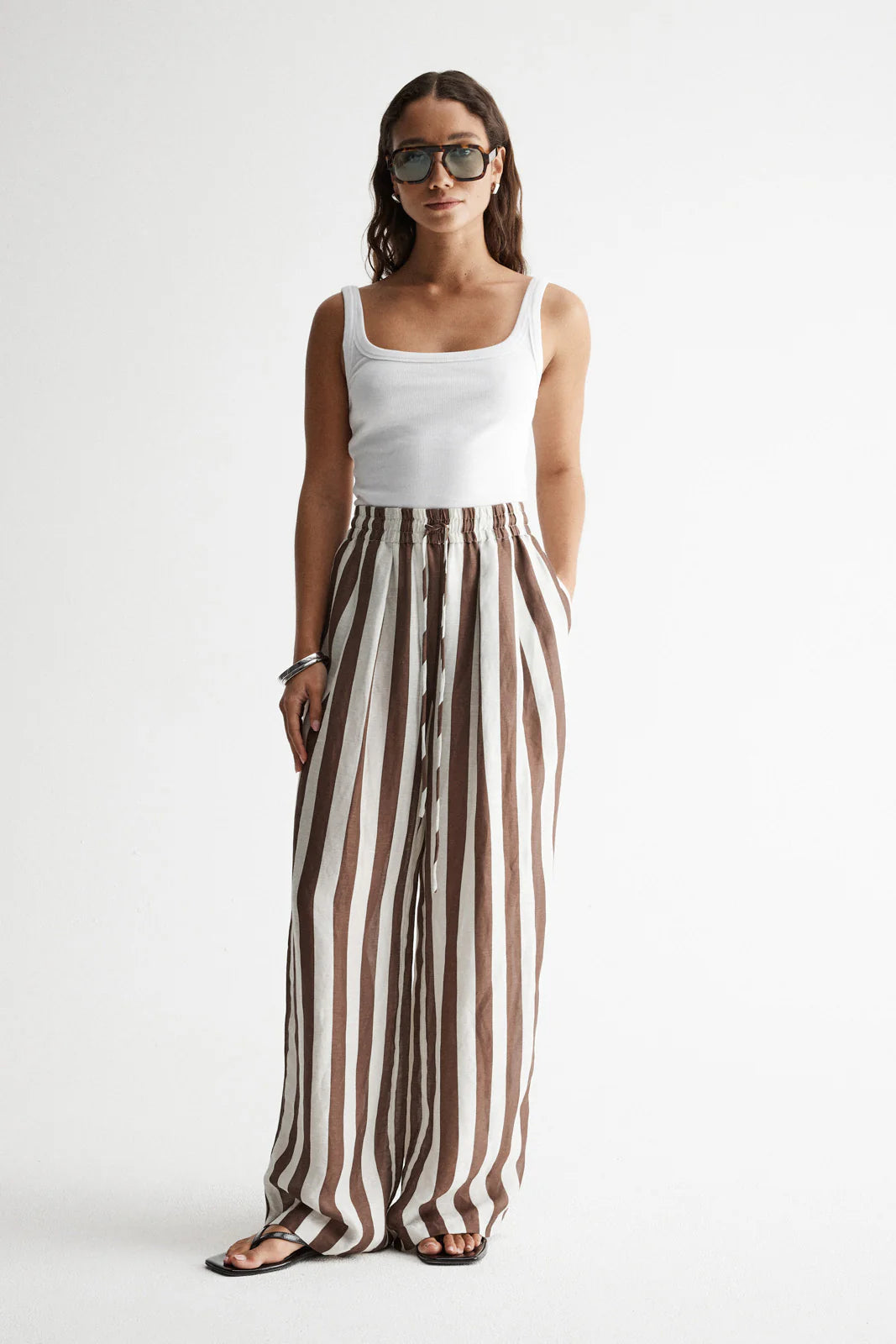 Lumi Pant - Chocolate Stripe