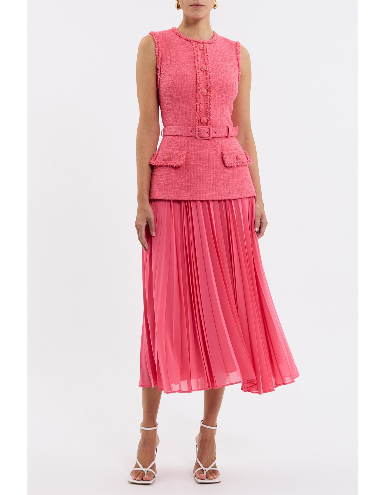 Montana Midi Dress  - Rose