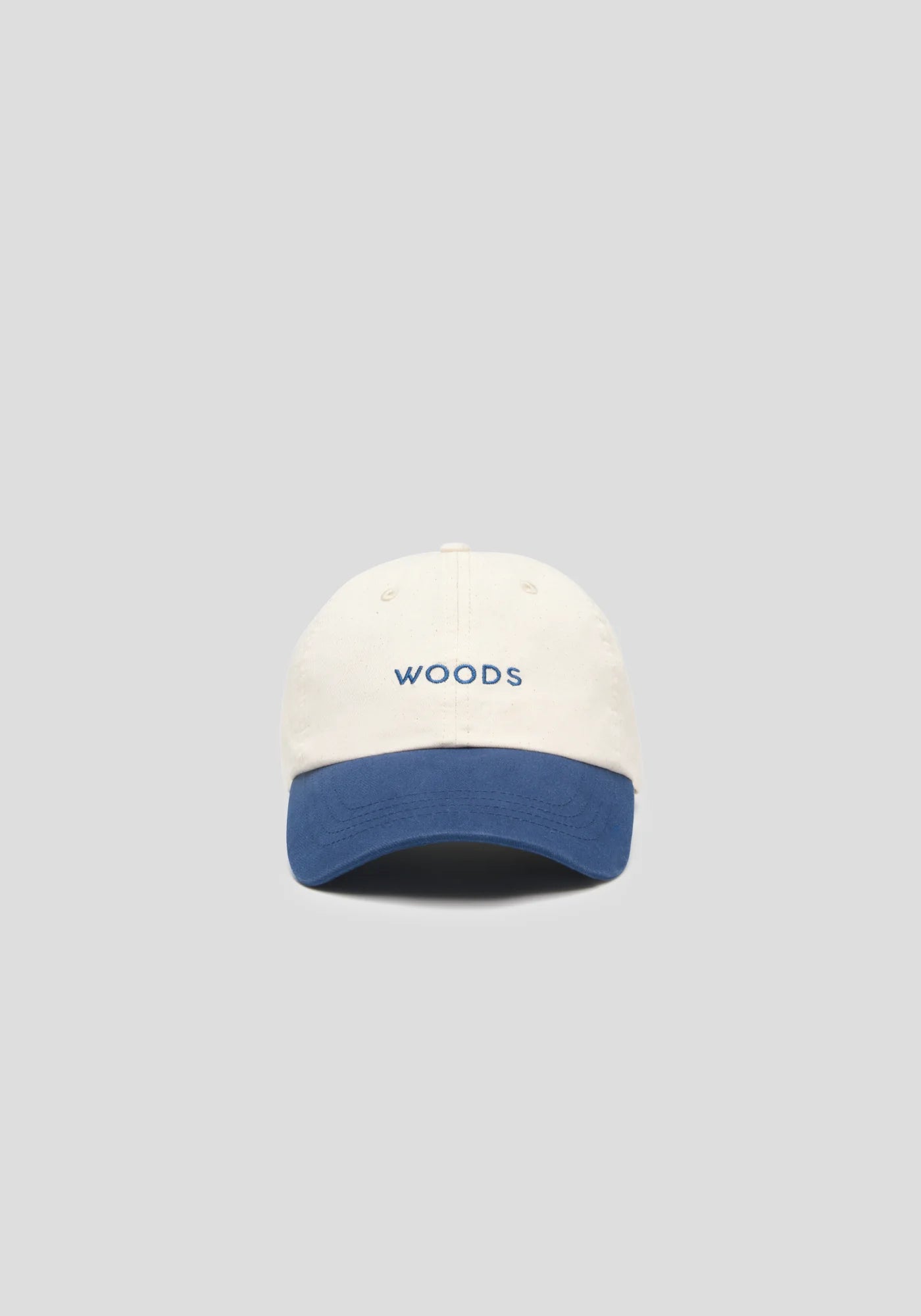 Woods Two Tone Cap - Ecru/Indigo Blue