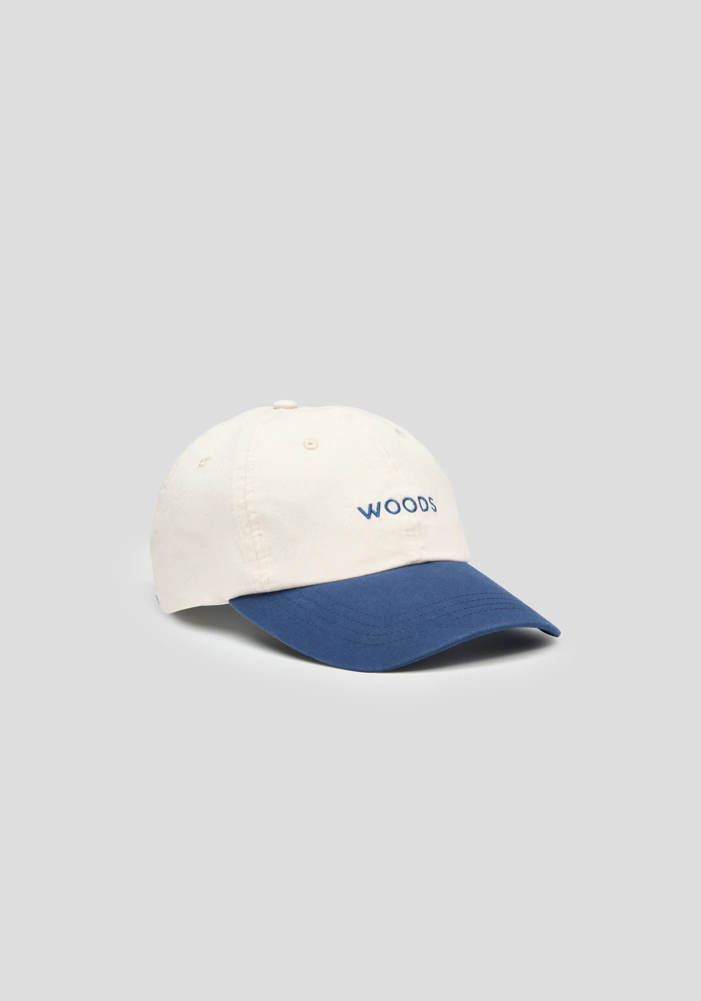 Woods Two Tone Cap - Ecru/Indigo Blue