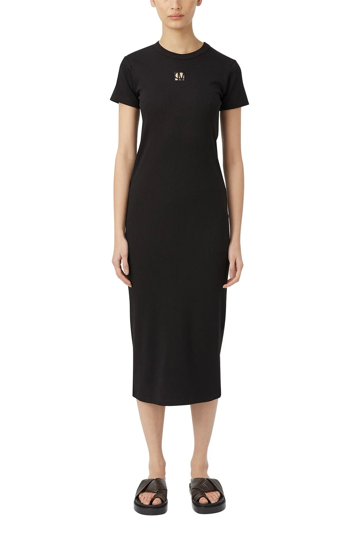 Bloom Embroidered Dress - Black