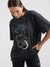 Jessie Oversized Python Tee - Vintage Black