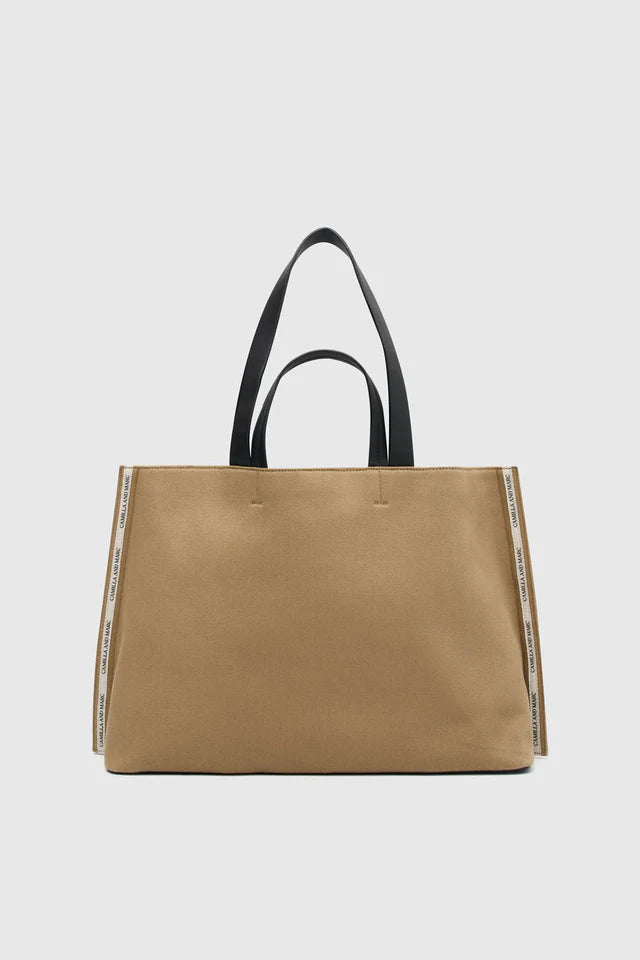 Alphonese Tote - Camel/Black