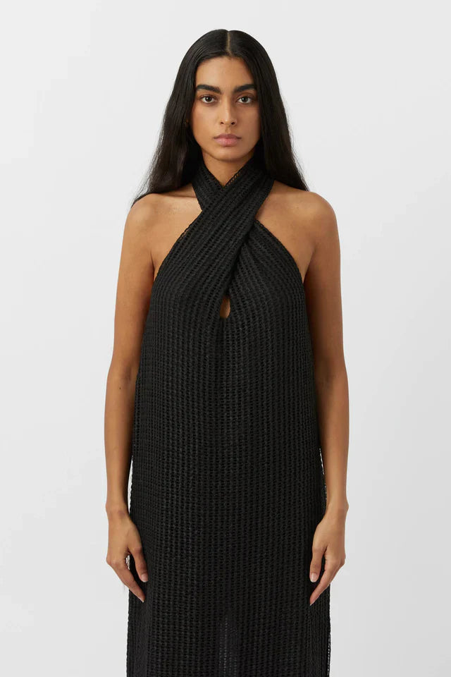 Willa Textured Dress - Black