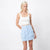 Lyrical Mini Skirt - Ice Blue