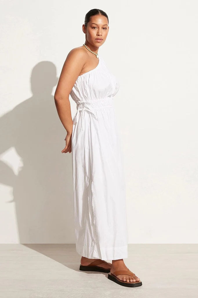 La Ora Midi Dress White Mali Lane Boutique